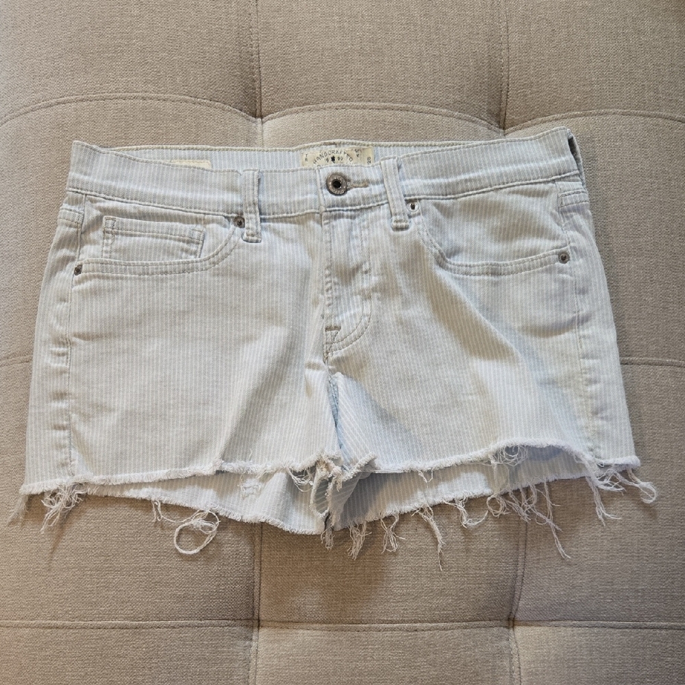 Lucky Brand Light Blue Frayed Jean Shorts